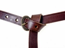 Late Roman leather belt - brown