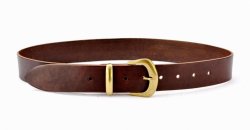 Leather belt - brown