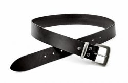 Classic leather belt - black