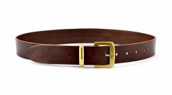 Classic leather belt - brown