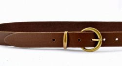 Cowhide leather belt - brown