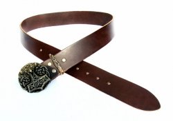 Thor''s hammer buckle belt