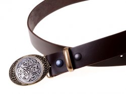 Celtic belt brown / brass (+ silver)