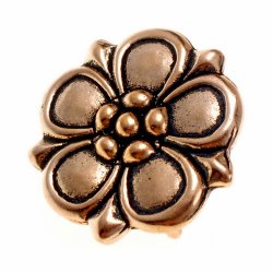 Medieval flower belt stud 