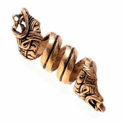 Viking hair bead Hedeby - bronze
