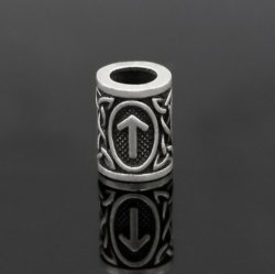 Rune beard bead Tiwaz