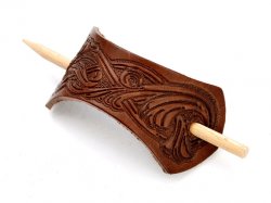 Leather barrette motif 2: Medieval