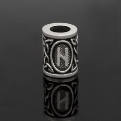 Rune beard bead Hagalaz