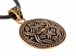 Viking disc amulet - bronze