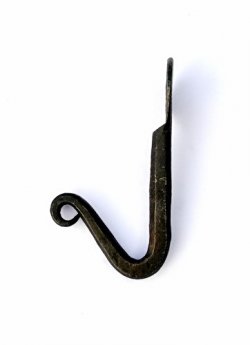 Hand forged iron wall hook 