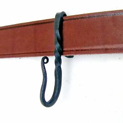 Forged iron belt hook