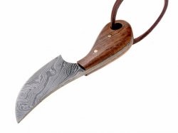 Damascus neck-knife 