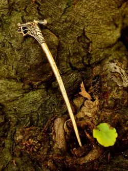 Viking dragon head cloak Pin