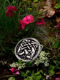 Belt buckle- Celtic Dogs