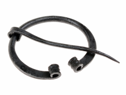 Hand forged horse shoe brooch