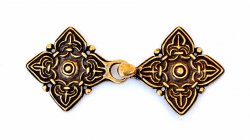 Caftan garment clasp - bronze