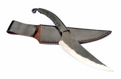 Celtic knife with leather sheath