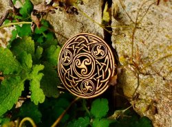 Open work Celtic brooch