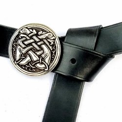 Larp-Belt with celtic dogs buckle