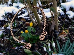Celtic neck ring in nature
