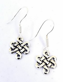 Celtic earrings - silver plated