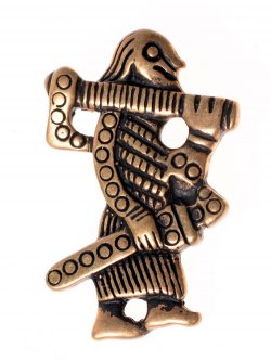 Wikinger-Krieger Amulett - Bronze