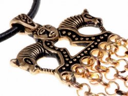 Viking rattle-pendant - detail