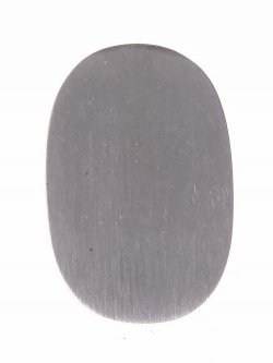 Steel endcap for knife handle making