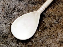 Roman bone spoon - detail