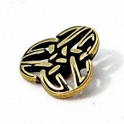 Celtic Triade button - brass