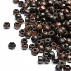 Bone beads - brown