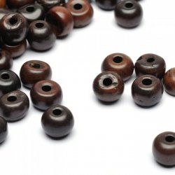 Bone beads - brown