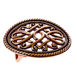 Oval buckle - brass