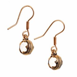 Viking ball ear rings - bronze