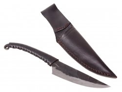 La tene Knife with leather sheath