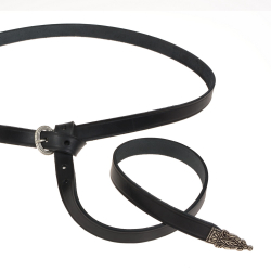 Late Roman belt - black / silver