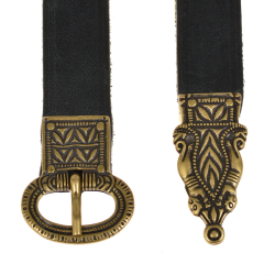 Late Roman belt - black / brass