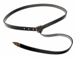 Late Roman leather belt - black