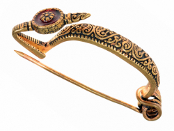 La Tne period brooch - opened