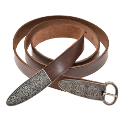 Early medieval belt - brown / silver