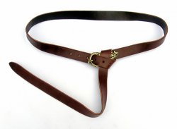 Viking leather belt - wrapped