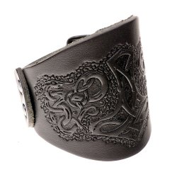 Geprgtes Armband - schwarz