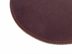 Leather mouse pad - detail