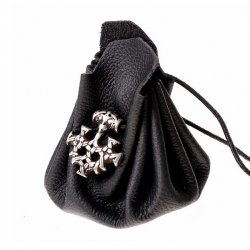 Leather bag - Silver pendant