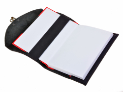 Leder-Buchh�lle - ge�ffnet