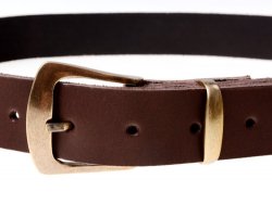Leather belt - brown