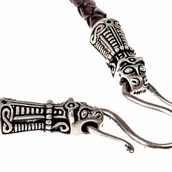 Viking chain end heads - pewter