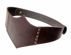 Leather bodice Morgaine - brown