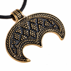 Lunula amulet - bronze