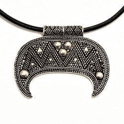 LArge Lunula amulet - silver